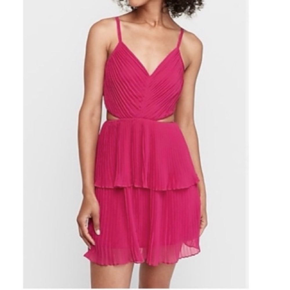 Express Fit & Flare cutout dress